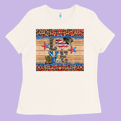 Western Usa Soldier Love Tumbler Ladies Tee Designed By Artiststas
