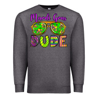 Charcoal Heather mardi gras dude olivia Premium Sweatshirt - OliviaCreatesArt