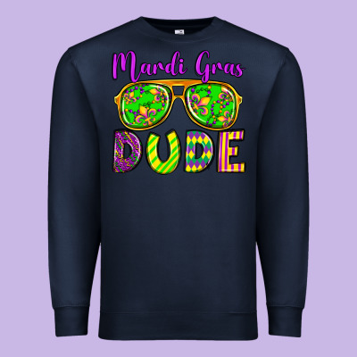 Mardi Gras Dude Olivia Premium Sweatshirt Designed By Oliviacreatesart