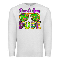 Oatmeal Heather mardi gras dude olivia Premium Sweatshirt - OliviaCreatesArt
