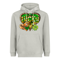 Moon Dust Lucky heart St. Patrick's Day Heavyweight Hoodie - CowGirlArtShop