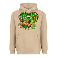Mushroom Lucky heart St. Patrick's Day Heavyweight Hoodie - CowGirlArtShop