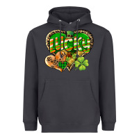 Smoke Lucky heart St. Patrick's Day Heavyweight Hoodie - CowGirlArtShop