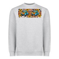 Heather Grey Fall truck Heavyweight Sweatshirt - Artiststas
