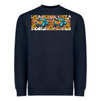 Navy Fall truck Heavyweight Sweatshirt - Artiststas