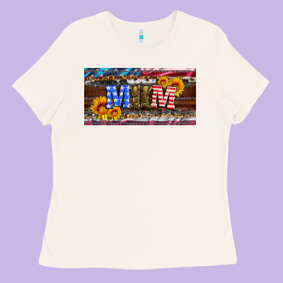 Soldier Mom License  Plate Ladies Tee Designed By Artiststas