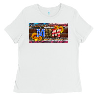 White soldier mom license  plate Ladies Tee - Artiststas