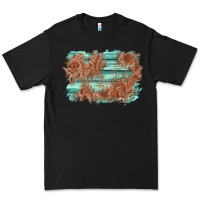 Black wood leather background Premium Tee - AdoDesignShop