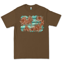 Cacao wood leather background Premium Tee - AdoDesignShop
