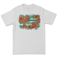 Dove Grey wood leather background Premium Tee - AdoDesignShop