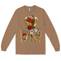 Toasted Coconut flower skeleton Long Sleeve Tee - RanaPortraitStore
