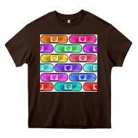 Chocolate Brown plaster seamless pattern Heavy Core Tee - BundleAndBundleShop