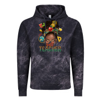 Cloud Black math teacher life afro messy bun Vintage Hoodie - NancyCooperArtShop