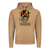 Vintage Camel math teacher life afro messy bun Vintage Hoodie - NancyCooperArtShop