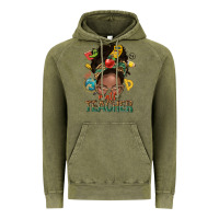 Vintage Olive math teacher life afro messy bun Vintage Hoodie - NancyCooperArtShop