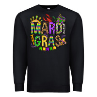 Black mardi gras olivia Premium Sweatshirt - OliviaCreatesArt