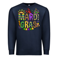 Navy mardi gras olivia Premium Sweatshirt - OliviaCreatesArt