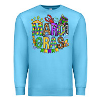 Ocean Blue mardi gras olivia Premium Sweatshirt - OliviaCreatesArt
