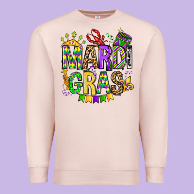 Mardi Gras Olivia Premium Sweatshirt Designed By Oliviacreatesart