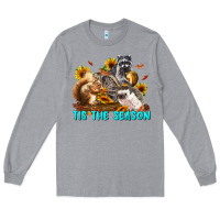 Heather Grey Fall Tis The Season Animals Long Sleeve Tee - LillyAllenDesigns