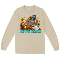 Mushroom Fall Tis The Season Animals Long Sleeve Tee - LillyAllenDesigns