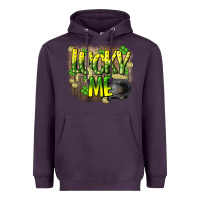 Plum lucky me st. patricks day Heavyweight Hoodie - HowdyJamesFarm