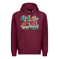 Burgundy Best Mom ever Mother's Day Premium Hoodie - CowGirlArtShop
