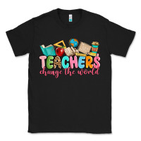 Black teacher change the world Classic Tee - MaliasSmallBusiness