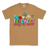 Toasted Coconut teacher change the world Classic Tee - MaliasSmallBusiness