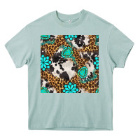 Arona western turquoise seamless pattern Heavy Core Tee - BundleAndBundleShop
