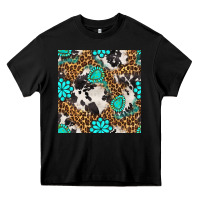 Black western turquoise seamless pattern Heavy Core Tee - BundleAndBundleShop