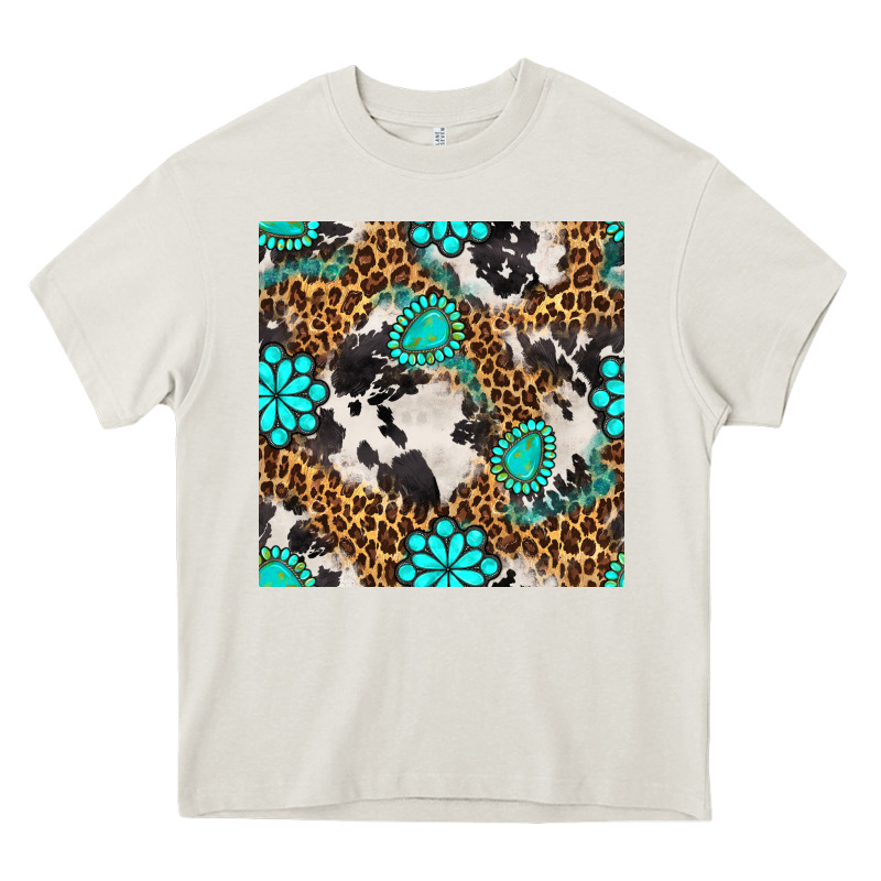 Western Turquoise Seamless Pattern Heavy Core Tee by BundleAndBundleShop | Teevron