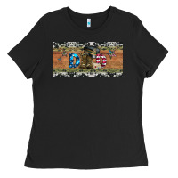 Black soldier dad license  plate Ladies Tee - Artiststas