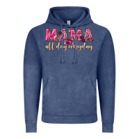 Vintage Denim mama all day everyday Vintage Hoodie - NancyCooperArtShop