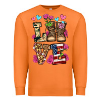 Carrot love valentine's day army boots olivia Premium Sweatshirt - OliviaCreatesArt