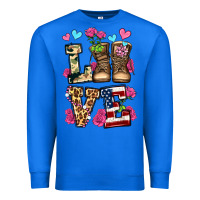 True Royal love valentine's day army boots olivia Premium Sweatshirt - OliviaCreatesArt
