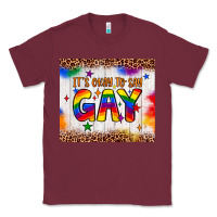 Burgundy it's okay to say gay tumbler Classic Tee - JahusDesignShop