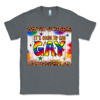 Charcoal Heather it's okay to say gay tumbler Classic Tee - JahusDesignShop