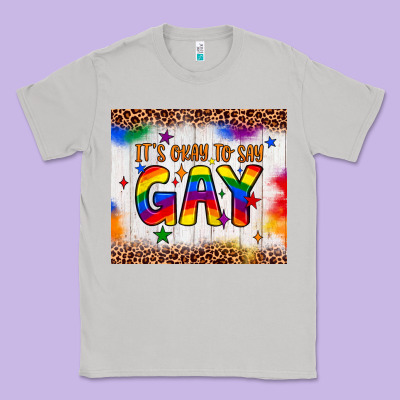 It's Okay To Say Gay Tumbler Classic Tee Designed By Jahusdesignshop
