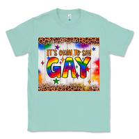 Seafoam it's okay to say gay tumbler Classic Tee - JahusDesignShop