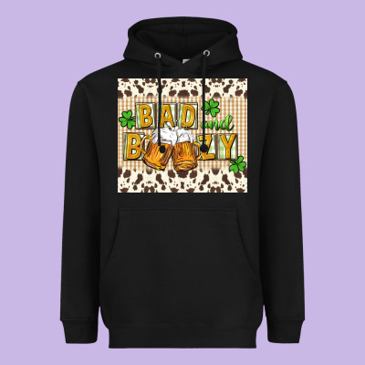Bad And Boozy Heavyweight Hoodie Designed By Cowgirlartshop