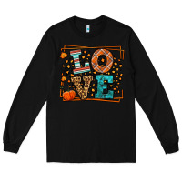 Black Fall Autumn Leopard Love Long Sleeve Tee - LillyAllenDesigns
