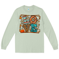 Matcha Fall Autumn Leopard Love Long Sleeve Tee - LillyAllenDesigns