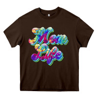 Chocolate Brown mom life Heavy Core Tee - JahusDesignShop