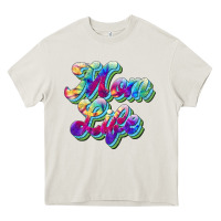 Cream mom life Heavy Core Tee - JahusDesignShop