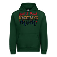 Forest Green loud and proud wrestling mom Urban Hoodie - LillyAllenDesigns