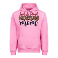 Fuchsia Pink loud and proud wrestling mom Urban Hoodie - LillyAllenDesigns