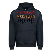 Navy loud and proud wrestling mom Urban Hoodie - LillyAllenDesigns