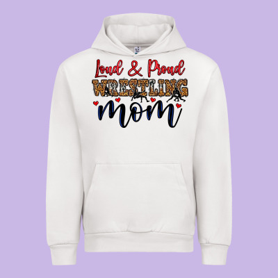 Loud And Proud Wrestling Mom Urban Hoodie Designed By Lillyallendesigns
