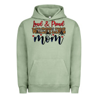 Pigment Oil Green loud and proud wrestling mom Urban Hoodie - LillyAllenDesigns